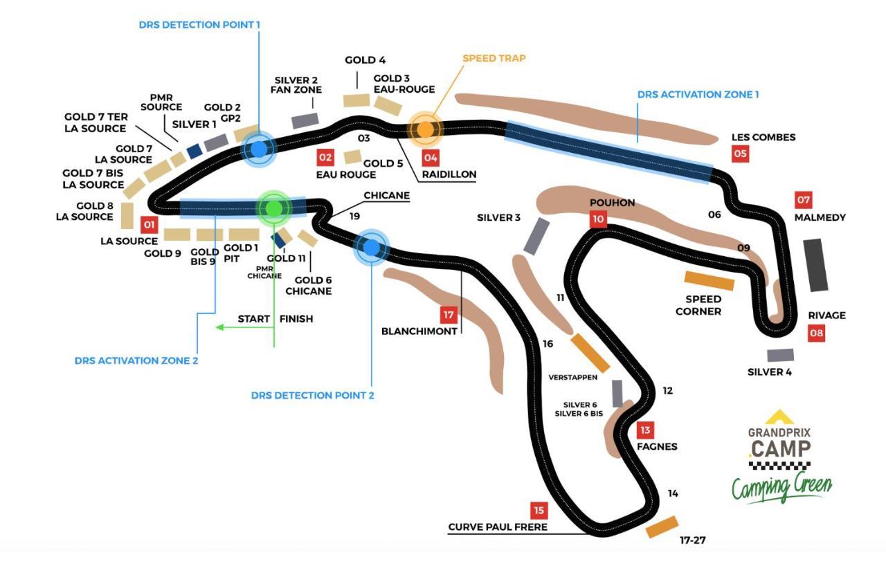 Grandprixcamp Closest To The Track Including Track View Stavelot Ngoại thất bức ảnh